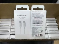 Kabel USB-C ke USB-C 1m (5A) Original Pabrik EP-DN975 Pengisian Cepat untuk Samsung Galaxy Seri S (S20, S21, S22, S23, S24)