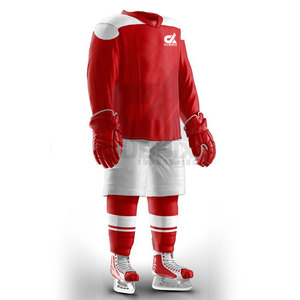 Ensemble d'uniformes de hockey sur glace personnalisés OEM, respirants, faciles à porter, séchage rapide, vêtements de sport, maillots d'entraînement d'équipe, vente en gros 2026 - Product Image 3
