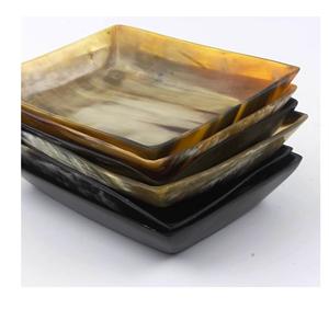 669จานเขาควายธรรมชาติสำหรับโกนหนวดทรงกลมทรงรีทันสมัยแบบชนบทสำหรับงานเลี้ยง - Product Image 2