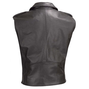 Gilet de moto en cuir véritable personnalisé de haute qualité, best-seller, élégant, tendance, imperméable, respirant et coupe-vent - Product Image 3