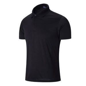 Polo transpirable en blanco para hombre con logotipo bordado personalizado, Polo de golf de poliéster y algodón para hombre - Product Image 4