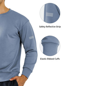 Sweat-shirt à capuche sportif personnalisé pour homme, en coton molletonné, avec logo imprimé ou brodé, vêtement décontracté streetwear pour l'automne - Product Image 3