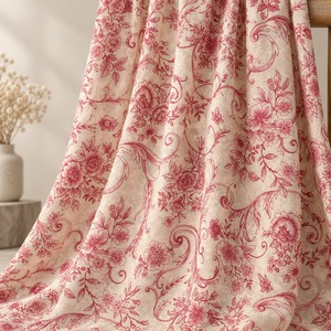 Tissu Popeline Biologique Respirant à Imprimé Floral en Polyester et Coton, Texture Douce, Fond Foncé, pour Confection de Robes, Décoration Intérieure, Garçons - Product Image 5