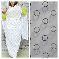 Vente en Gros d'Usine Tissu Voile Thobe Soudanais Coton Peigné Tissé Impression Numérique Poids Moyen Haute Qualité Nouveaux Motifs Robe pour