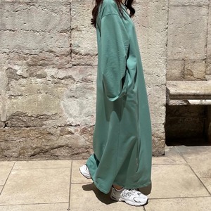 Moletom Abaya muçulmano vestido longo liso <span class=keywords><strong>casual</strong></span> Abayas para mulheres Dubai Roupas Tradicionais islâmicas Kaftan Hijab Robe - Product Image 5