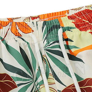 Shorts de sport pour hommes, style streetwear, en coton uni imprimé, couleurs personnalisées, séchage rapide, respirant, confortable, fermeture à cordon - Product Image 4