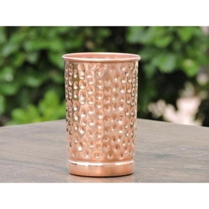 <b>Copper</b> <b>jug</b> with unique antique texture ideal for kitchen dining or traditional Indian wedding gift collection - Product Image 1