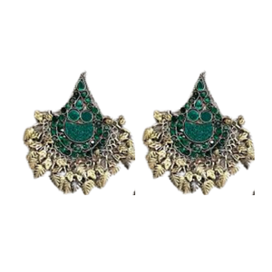 Mode féminine afghane Kuchi Tribal Vintage ensembles de bijoux léger respirant collier boucles d'oreilles pour les mariages dans un motif personnalisé - Product Image 4