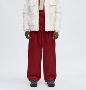 Custom Blank Lightweight Canvas <b>Baggy</b> Trousers Men <b>Joggers</b> High Quality Oversized Flared Sweatpants Street Style Antique Fashion - Product Image 1