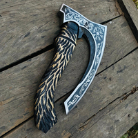 Hache à pizza Viking artisanale de haute qualité à prix de gros, personnalisée, en acier au carbone de qualité industrielle, avec manche en bois antidérapant
