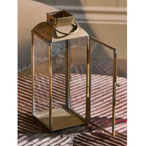 Farol de Metal Negro de Lujo al por Mayor, Farol de Metal Decorativo Resistente al Calor Hecho a Mano para el Hogar, Villas y Eventos - Product Image 3