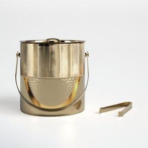 Insulated Stainless Steel <b>Ice</b> <b>Bucket</b> with Unique Hammered Finished for Elegant Home Bars & Restaurants or Classy Event Displays - Product Image 2