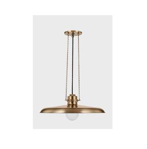 Lampe suspendue en métal brossé avec un design industriel élégant pour îlot de cuisine moderne et espaces intérieurs contemporains - Product Image 1