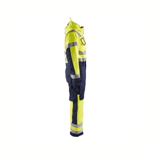 Men High Visibility Reflective <b>Waterproof</b> Cotton/Polyester Breathable Quick Dry Workwear Suit Safety Protective Uniform Yellow - Product Image 6