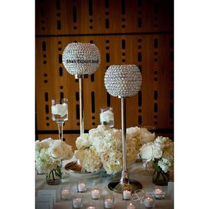 Fantaisie Décoratif Cristal Gobelet Bougeoir De Table De Mariage Pièce Maîtresse pour Décorations De Mariage Excellent Choix - Product Image 4