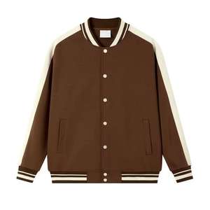 Personalizado nuevos hombres cuerpo de lana mangas de cuero bordado Chenille parches Varsity chaqueta Letterman béisbol Universidad chaqueta - Product Image 1