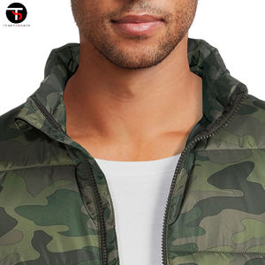 OEM personalizado de los hombres de invierno a prueba de viento Casual ropa exterior de talla grande transpirable cuello mandarín chaleco acolchado mejor calidad - Product Image 4