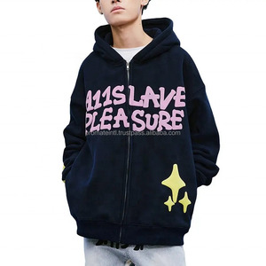 Custom Men's Full-Face Pullover Fleece <b>Hoodie</b> 3D Logo for Double Zipper Windproof Breathable Casual Streetwear for Winter - Product Image 5
