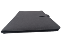 Cubierta de libro a control remoto, organizador de documentos de coche de poliéster reciclado, personalizada, color negro, tamaño de A-5, 2022