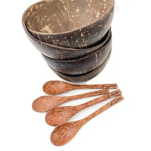 Cuenco de cáscara de coco Natural y Biodegradable, logotipo cuenco con láser de grabado, vietnamita, alta calidad y buen precio, hecho en Vietnam - Product Image 3