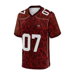 Maillot de football à manches courtes personnalisé avec logo brodé pour hommes, respirant, à séchage rapide, tissu de haute qualité, évacuation de l'humidité - Product Image 4