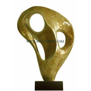 Aluminum Gold Plated Elegant Look Horse Designer Sculpture Home and Hotel Console Table Top Decoration Accents Object and Statue - Product Image 2