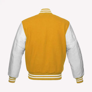 Ventes en gros de vestes de baseball vintage en laine/viscose avec logo personnalisé en chenille, broderie tendance, manches à revers, lettres, varsity, unisexe - Product Image 2