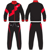 Ensemble de survêtements de football personnalisés pour entraînement en groupe, imprimés par transfert thermique, respirants, à séchage rapide, en polaire, unisexe, avec veste à cordon et pantalon