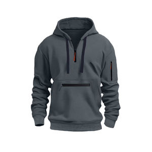 Pull à capuche en coton de qualité supérieure à logo personnalisé pour hommes, vêtements de course d'automne, fournisseur OEM - Product Image 2