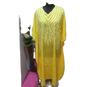 Kasmiri-Robe de plage brodée en coton cachemire, tunique de bikini, vêtements traditionnels musulmans, accessoire de bronzage - Product Image 2