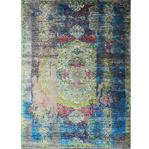 Tapis en laine et soie noués à la main, design moderne, fabrication indienne, excellente qualité, disponibles en grande quantité pour l'exportation - Product Image 4