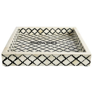 Bandeja de Chocolate de diseñador de hojas con forma rectangular de mesa hecha a mano, superventas, artículos de boda, venta al por mayor, bandeja de Chocolate nueva de lujo - Product Image 5