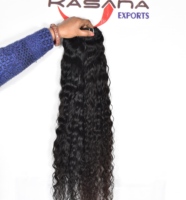Cuticule indienne non traitée alignée 100% paquet brut vierge naturel femmes noires ondulées traitement aucune vague Extensions de cheveux humains