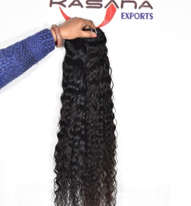 Cutícula India sin procesar alineada 100% Natural Virgin Raw bundle mujeres negras onduladas que procesan extensiones de cabello humano sin ondas - Product Image 6
