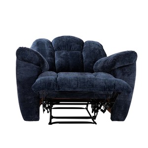 เก้าอี้ปรับเอนได้แบบคลาสสิกทันสมัยสำหรับบ้านเก้าอี้โยกพลังงานสีฟ้าเข้มการออกแบบในโรงภาพยนตร์ด้วยผ้านวดยืดได้ - Product Image 6