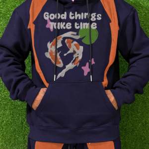 ชุดเซ็ทเสื้อฮู้ดและกางเกงจ็อกเกอร์ยืดหยุ่นแบบยูนิเซ็กซ์ สไตล์สตรีทแวร์ ลายเรียบ สีพื้น สำหรับฤดูหนาว ชุดลำลอง 2 ชิ้น กางเกงคาร์โก้ ไซส์พลัส 100% - Product Image 4