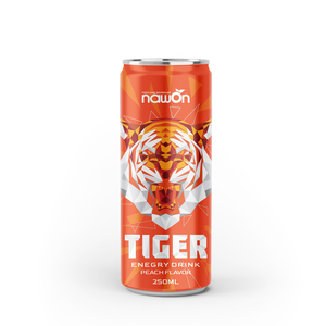 Bebida Energética RED TIGER con Sabor a Uva Roja 250ML NAWON Lata Delgada de Aluminio Fabricante de Bebidas Vietnam - Product Image 3