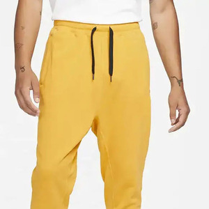 Pantalon de survêtement de fitness pour hommes taille haute personnalisé couleur jaune éponge joggers avec motif empilé bonne qualité vente en gros - Product Image 3