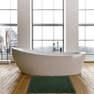 MSV "Caterpillar" non-slip microfiber <b>bath</b> <b>mat</b> in green, 60 x 90 cm - Product Image 4