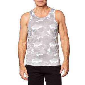 Camiseta sin mangas de punto de algodón 100% hecha a medida para hombre, ropa deportiva transpirable para gimnasio, estilo informal - Product Image 1