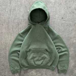 Sweat-shirt à capuche unisexe décontracté pour l'hiver, 100% coton molletonné, impression personnalisée, effet délavé - Product Image 4