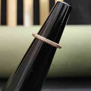 Adorable Bague de Fiançailles Classique en Acier Inoxydable avec Pierre Naturelle, Plaqué Argent Sterling 925, Tendance Unisexe pour Anniversaire - Product Image 1