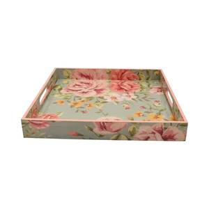 Fabricant fait à la main plateau d'impression personnalisé nouveau Style forme rectangulaire pour la maison Table à manger dernier plateau imprimé en bois de haute qualité - Product Image 6