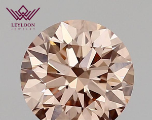 Diamante Sintetico Rotondo da 3,00 Carati, Rosa Fancy VS1, Certificato IGI, Taglio Brillante per Creazione di Gioielli - Product Image 1