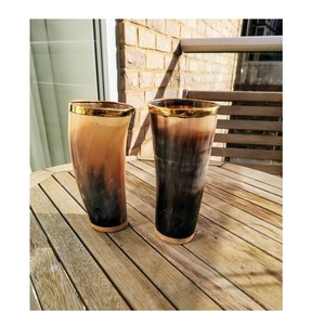 Vaso de Cuerno Vikingo Medieval Hecho a Mano con Material Orgánico Ecológico, Tacto Real, Logotipo Personalizado, Estilo Animal, Pulido Natural - Product Image 4