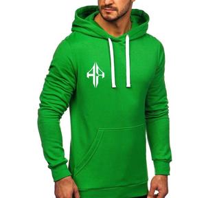 เสื้อฮู้ดแบบสวมหัวของผู้ชายผ้าคอตตอนพิมพ์ลายซิลค์สกรีน100% วัสดุผ้าฝ้ายพรีเมียมโลโก้ตามสั่ง - Product Image 2