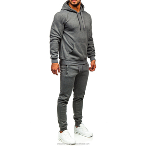 Survêtement Homme Personnalisé avec LOGO – Nouveaux Ensembles Décontractés à Capuche (Hoodies + Pantalons de Survêtement) en Coton Biologique 100% – Vente en Gros - Product Image 1