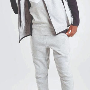 Sweat-shirt à capuche et pantalon de survêtement pour garçons, en molleton technique extensible dans les quatre sens, avec logo de marque personnalisé, 69% coton, 31% polyester, noir, hiver - Product Image 6