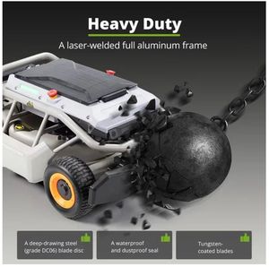 Cortacésped RC S14WD 18Ah Nuevo con Neumáticos Deformables, Aspiradora Trituradora de Hojas 100%, Altura de Corte de 1.5–4.3'', Hasta 1.12 Acres, GARANTÍA - Product Image 3