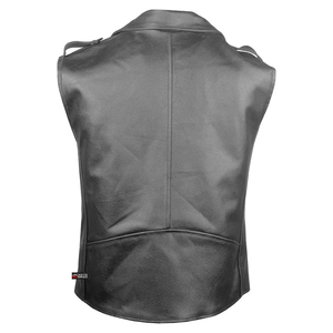 Gilet en cuir pour homme de haute qualité, personnalisé pour les motards, élégant, tendance, grande taille, sans manches, gilet en cuir pour homme tendance - Product Image 3